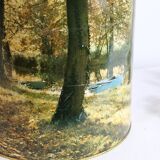 Umbrella door, metal, 80's decorations, vintage