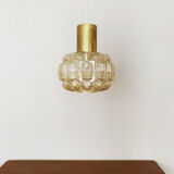 Glass pendant lamp by Glashütte Limburg