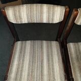 Denmark, 1980, set of 4 curly wool chairs
