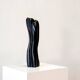 1980's black marble sculpture