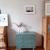 Commode vintage pieds compas