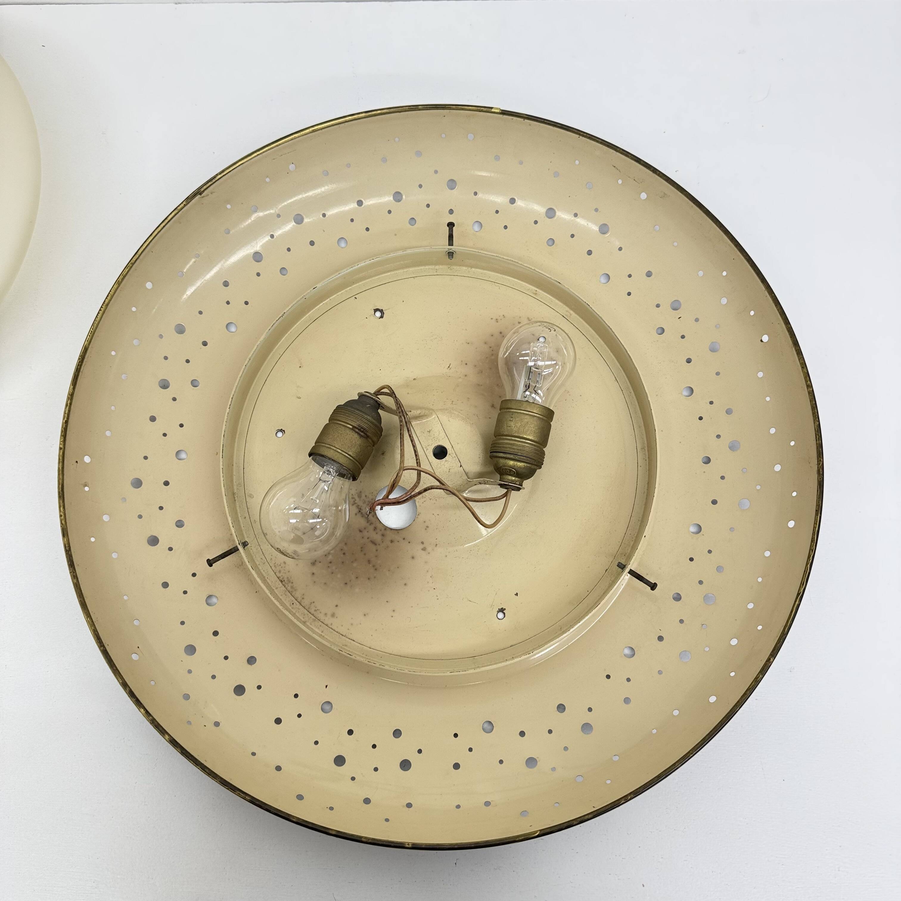 Ernest Igl for Hillebrand large fifties ceiling lamp / wall lamp , 1950’s