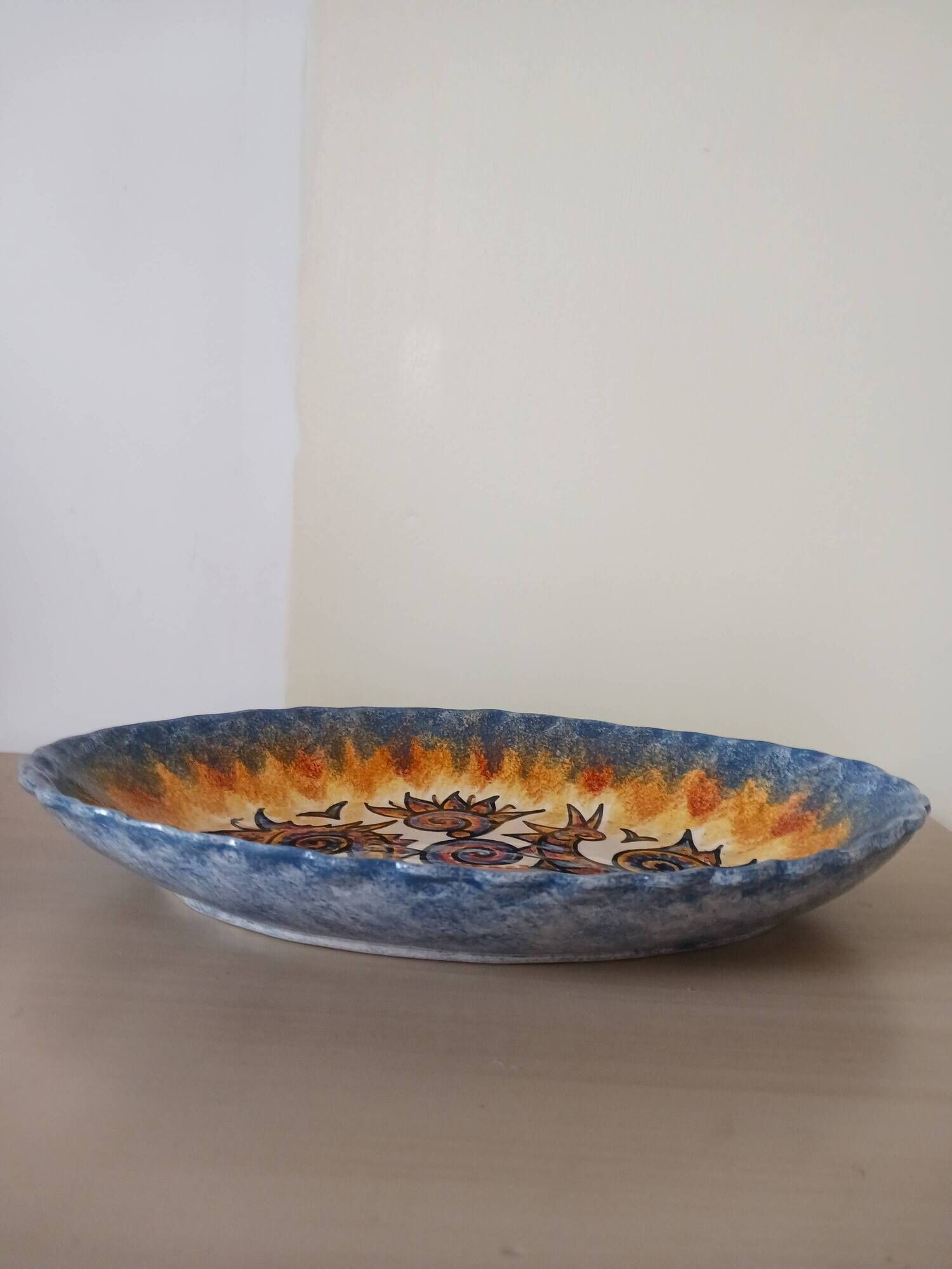 Earthenware plate by Paul Fouillen.