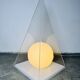 Pyramid & Glass Sphere Table Lamp By Harco Loor For Harco Loor Design, The Netherlands 1980S