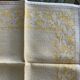 Lot de 6 serviettes à thé monogrammées en damassé