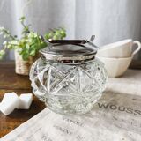 Glass and metal clamp