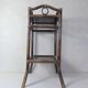 Vintage rattan saddle side table