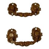 Pair of solid bronze handles