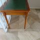 Minister's desk style L. Philippe – 2 drawers – cherry wood – faux leather desk mat