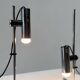 Ensemble de deux lampes de table en chrome par Targetti