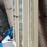 Pair of 2 old small solid wood display cabinets
