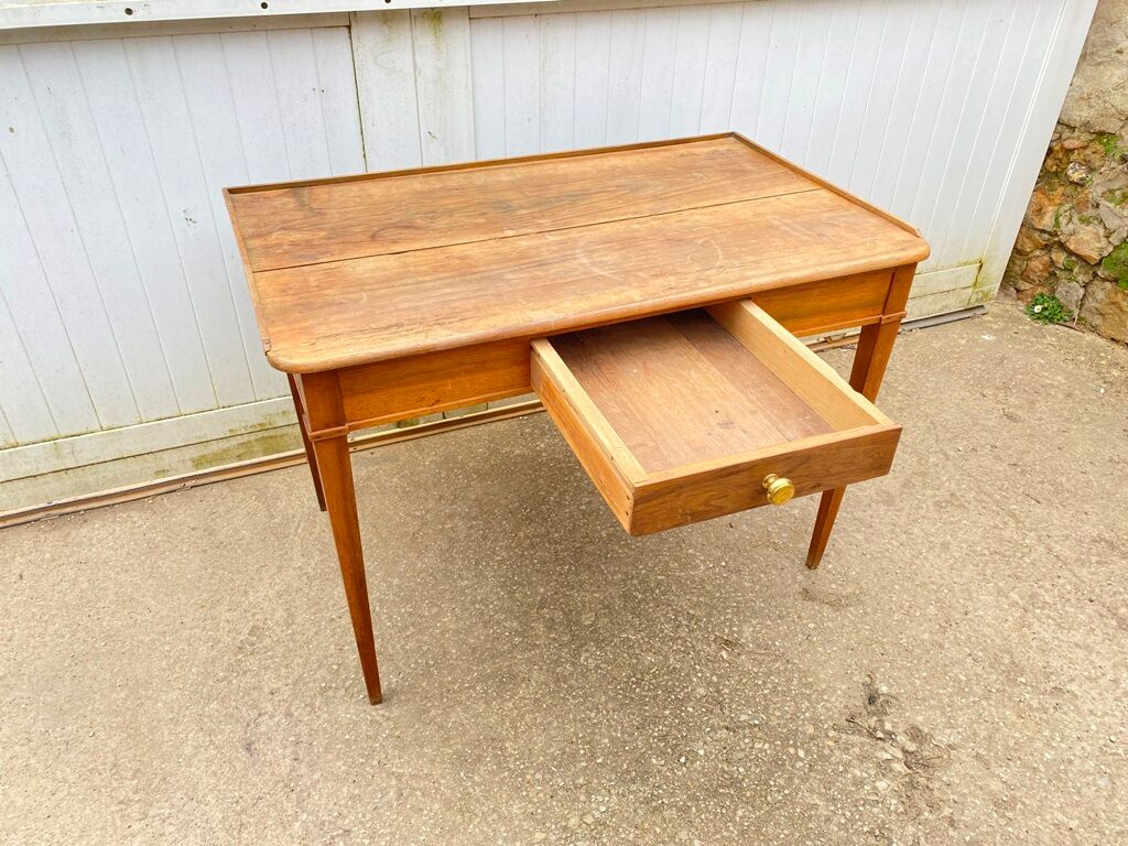Solid wood desk with 1 drawer 102x62cm 1900