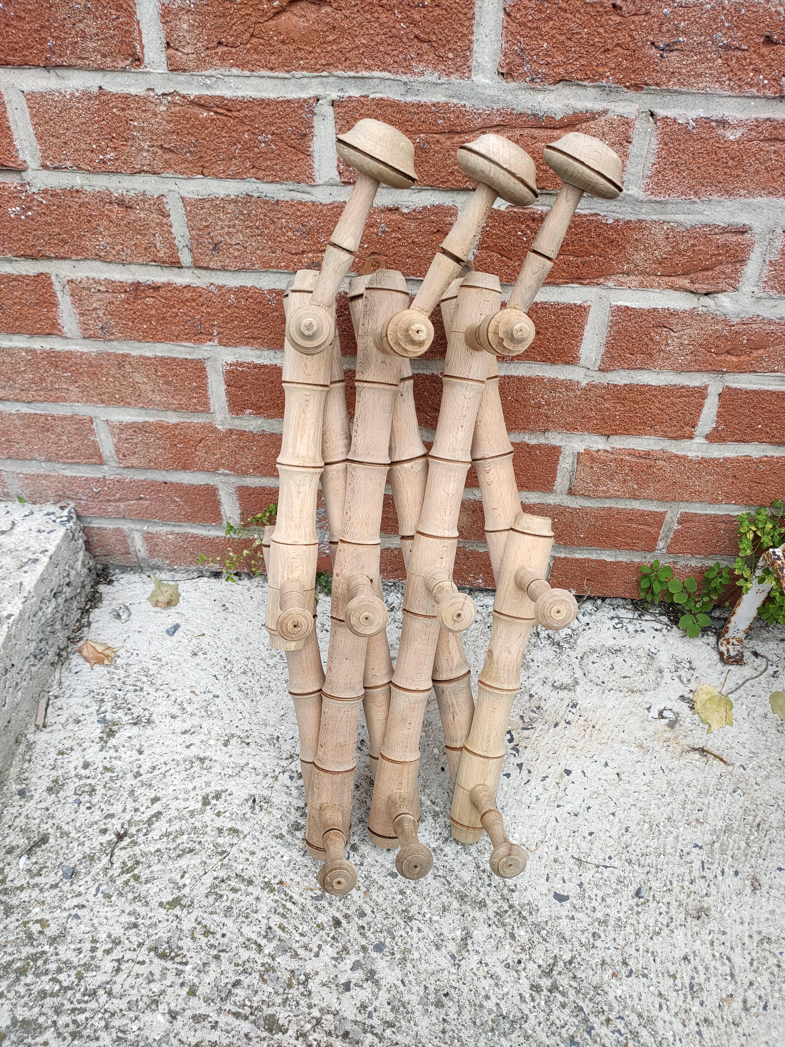 accordion coat rack faux bamboo