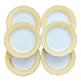 6 assiettes à dessert anciennes