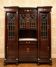 Large Empire-style display cabinet in mahogany from the late 19th century.