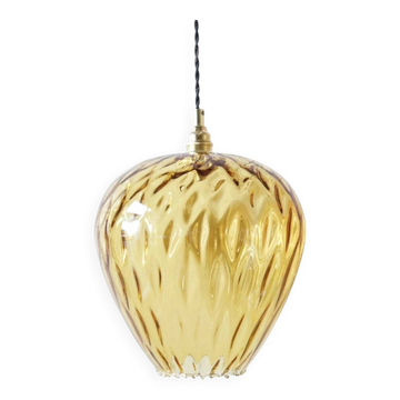 Amber glass pendant