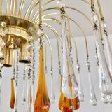Murano glass drops hanging lamp