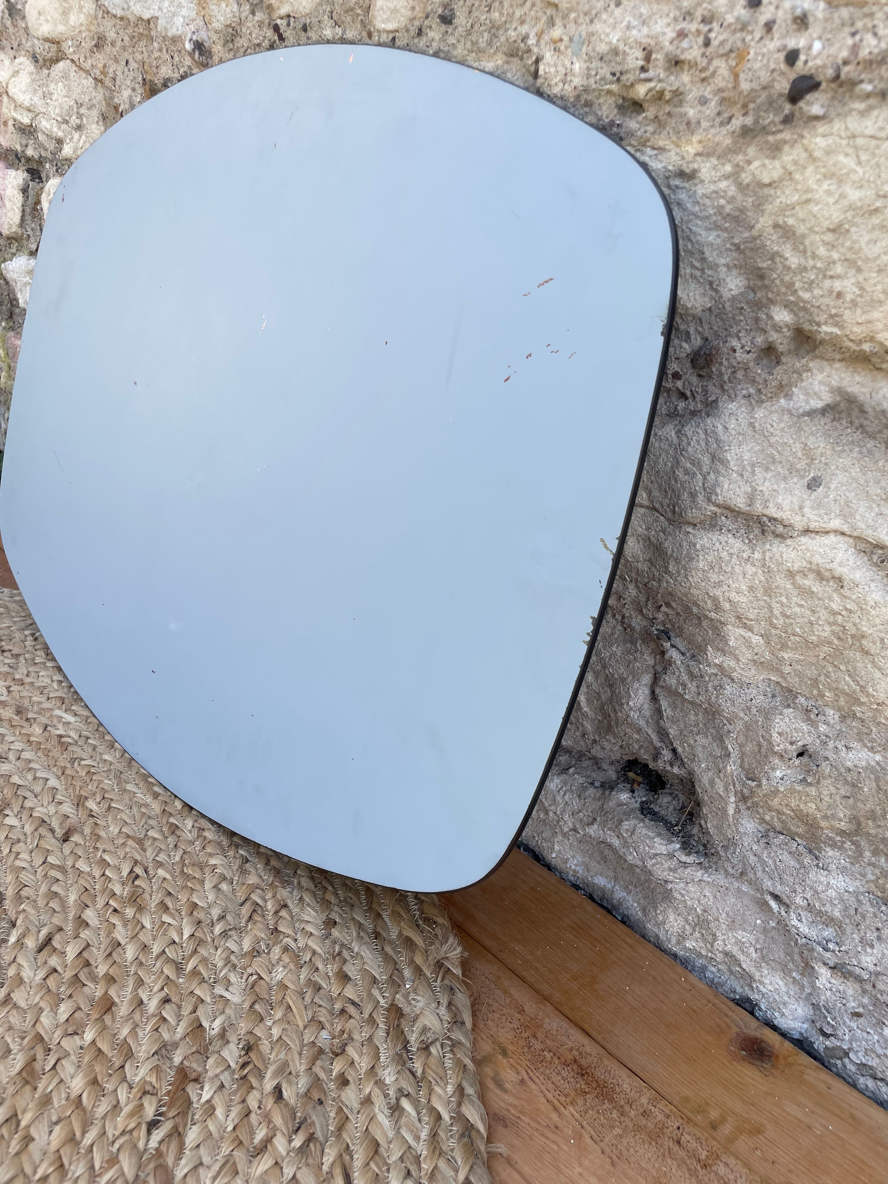 Smoked mirror 60s/70s 69x49cm