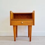 Bedside table with compass legs, 1960s