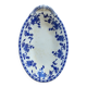 Ravier ancien porcelaine de Dresde bleu blanc – Plat à hors-d'œuvre baroque