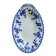 Ravier ancien porcelaine de Dresde bleu blanc – Plat à hors-d'œuvre baroque
