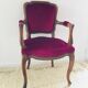 Burgundy pink velvet shepherdess