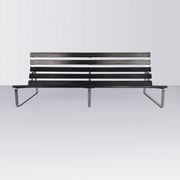 Rare “Bijenkorf” slatted bench by Kho Liang Ie for Artifort 1960s