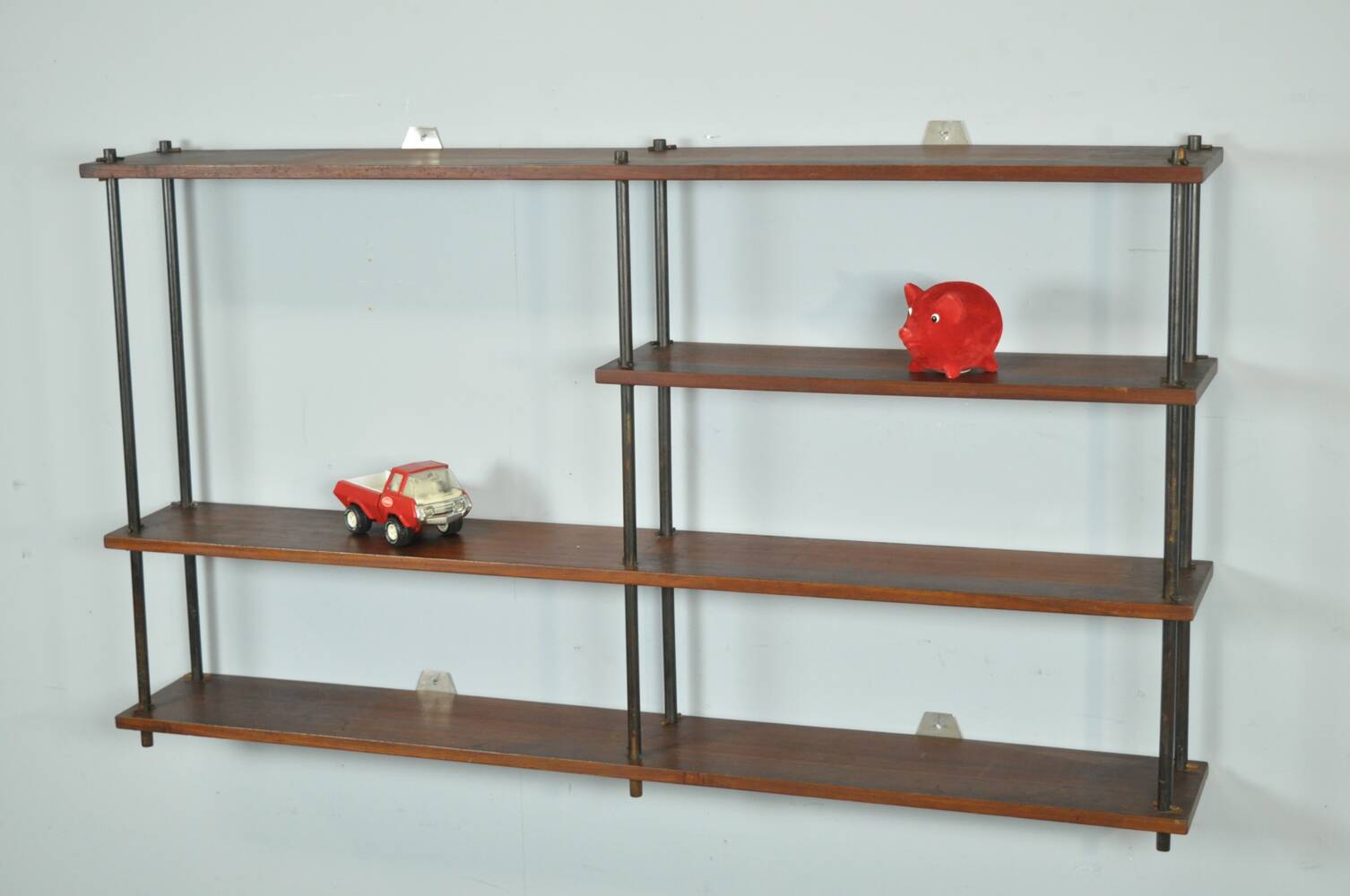Étagère murale en bois vintage, Pays-Bas 1970