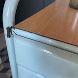 Metal boarding school/convent bedside