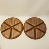 2 servants appetizer trays vintage Caleppio