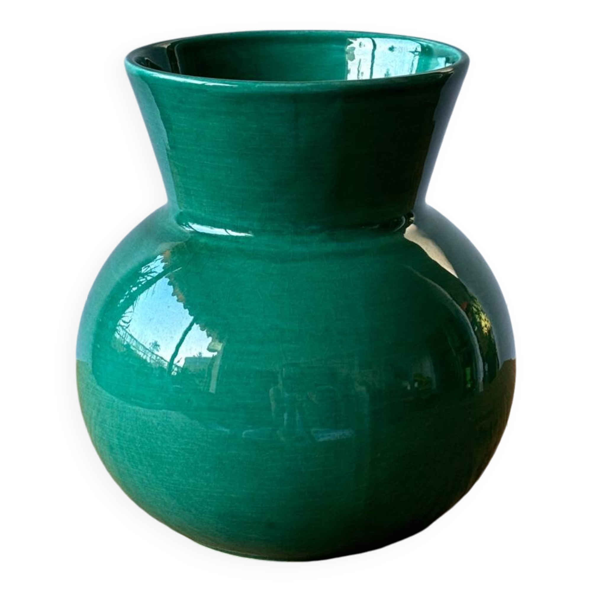 Vase vert vintage