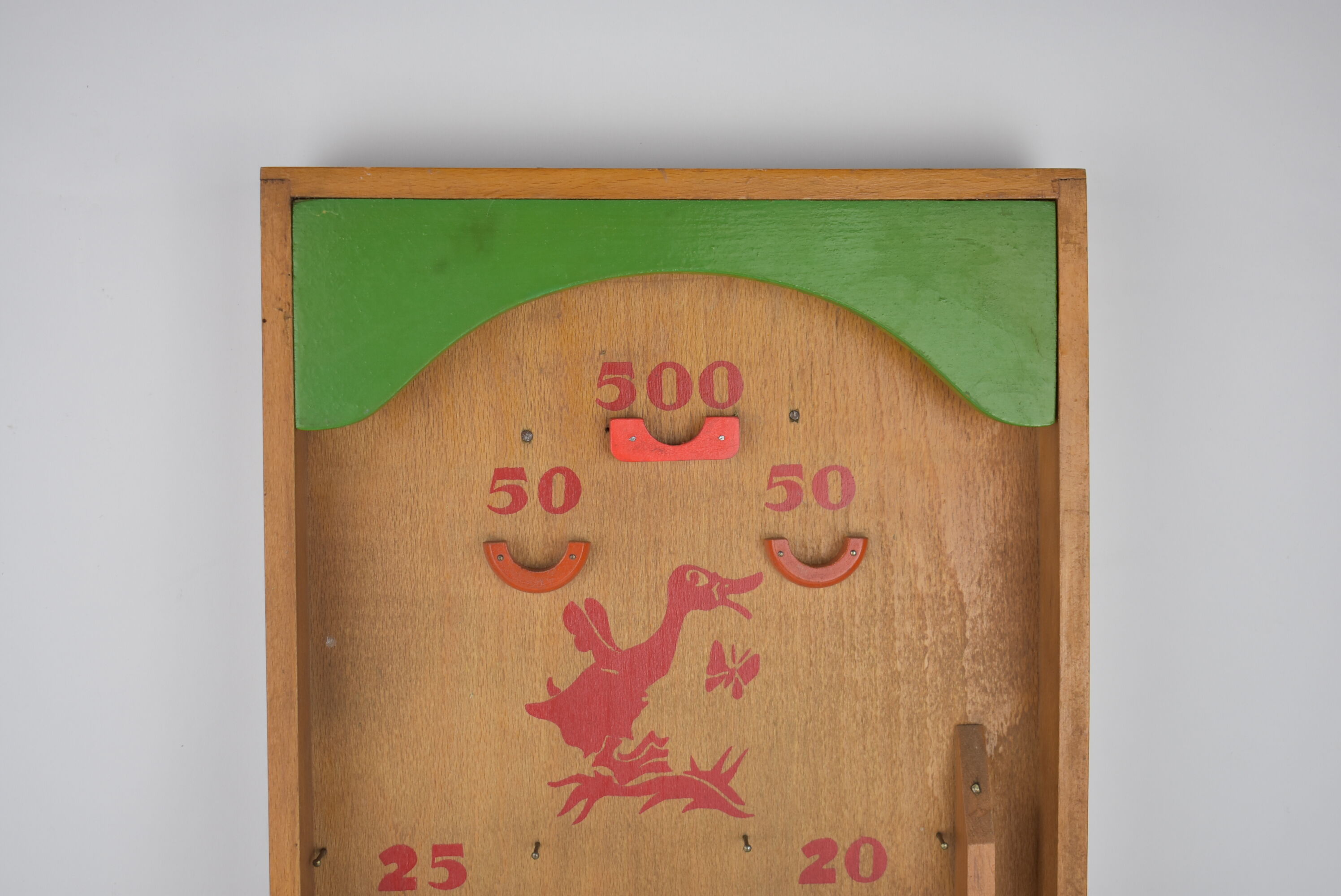 old wooden pinball