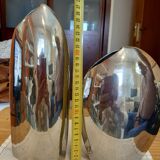 Vintage metal vases
