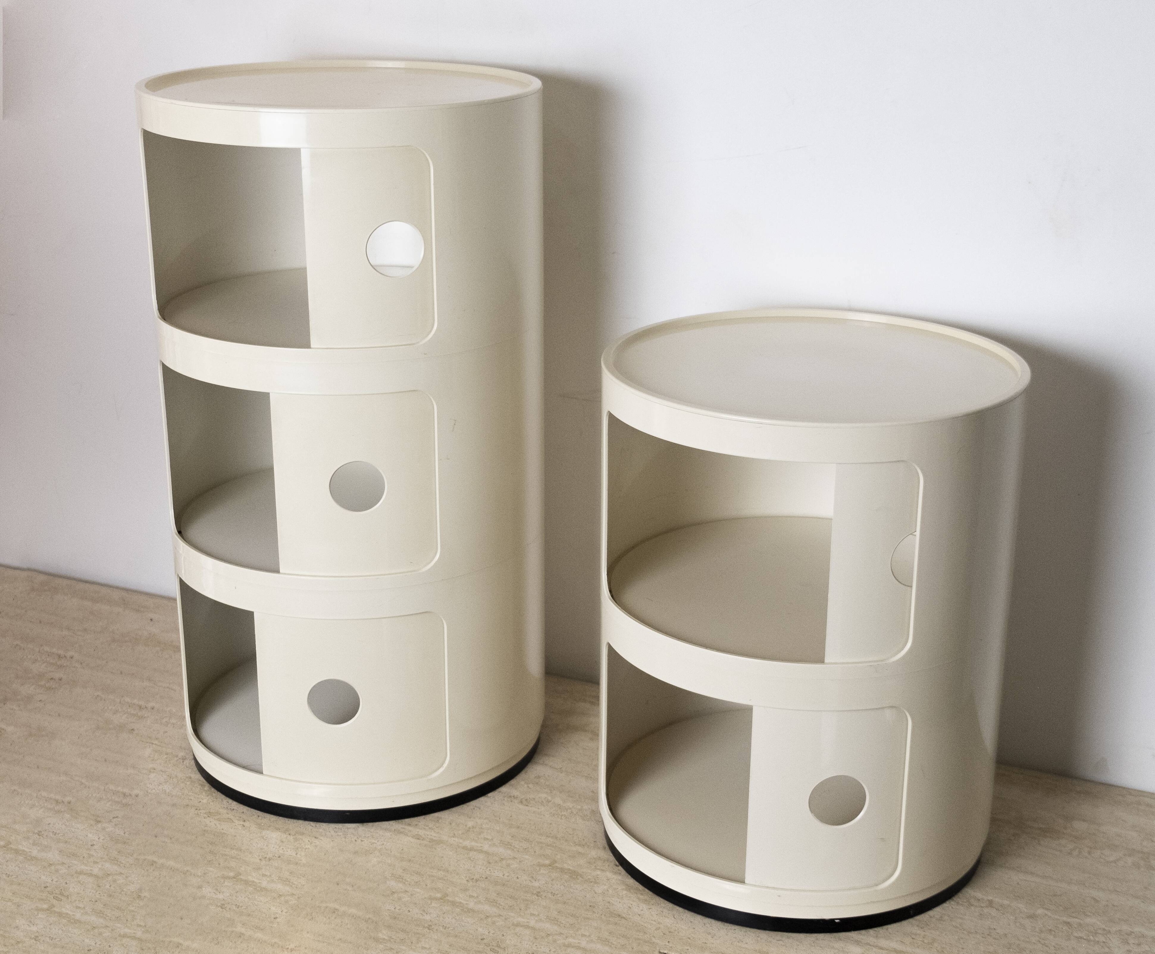 Paire de Componibili 1968 d'Anna Castelli pour Kartell