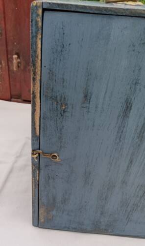 Weathered wooden headdress box