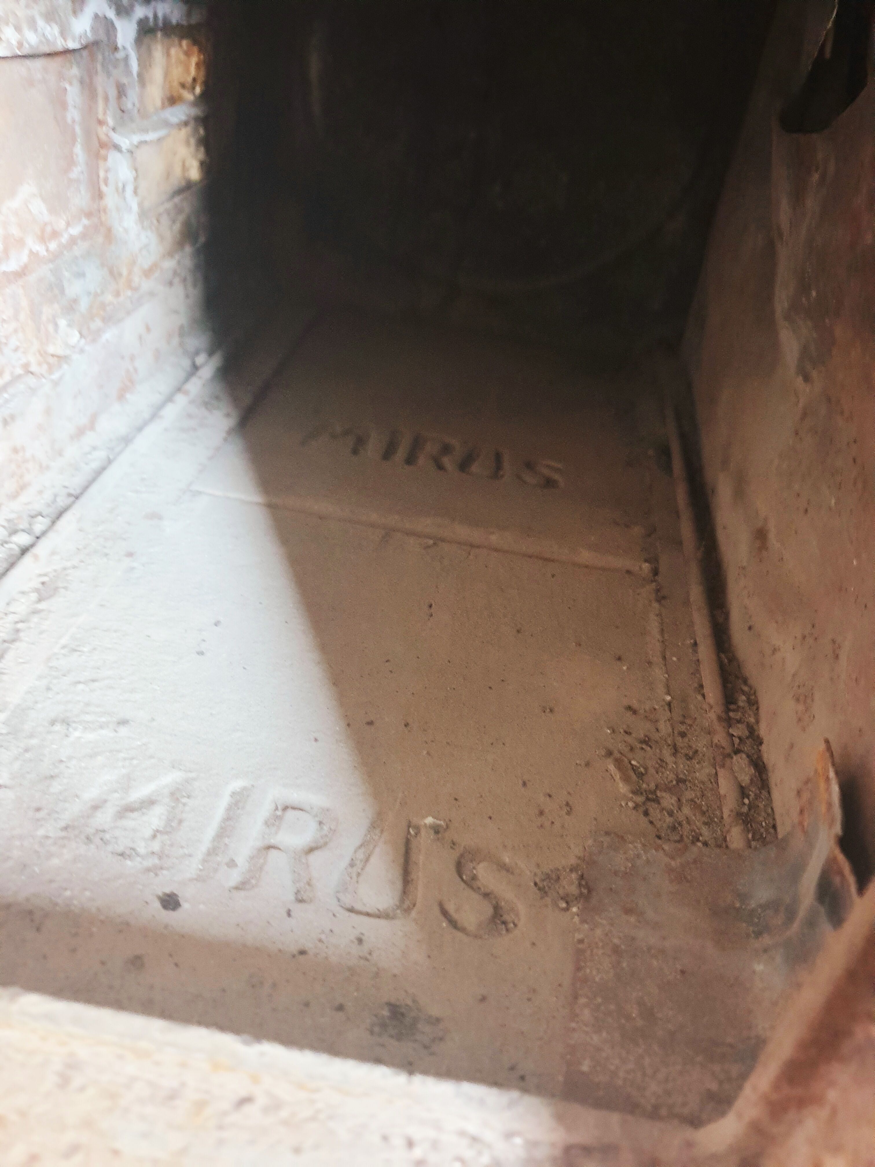 Old Mirus cast iron stove