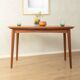 Elegant mid-century dining table with extension function, 1960s, teak veneer