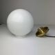 Paire d’anciennes suspensions en opaline 18 cm xl vintage