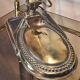 polished coppery brass art deco desk lamp numbered 3kg