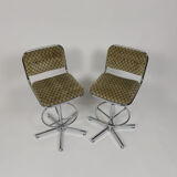 Vintage chrome bar stools