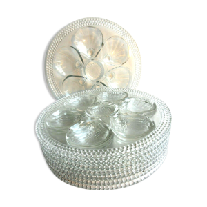lot de 9 assiettes à