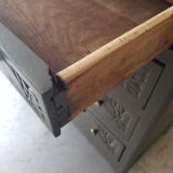 Large solid oak chest of drawers