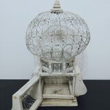 Old metal and wood bird cage