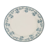Plat rond de service en faïence de Choisy le Roi, modèle Paris, terre de fer