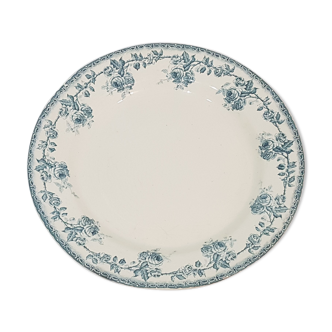 Round serving dish in earthenware by Choisy le Roi