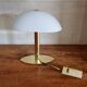 Vintage Italian table lamp, frosted glass