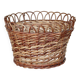 Large vintage woven rattan planter