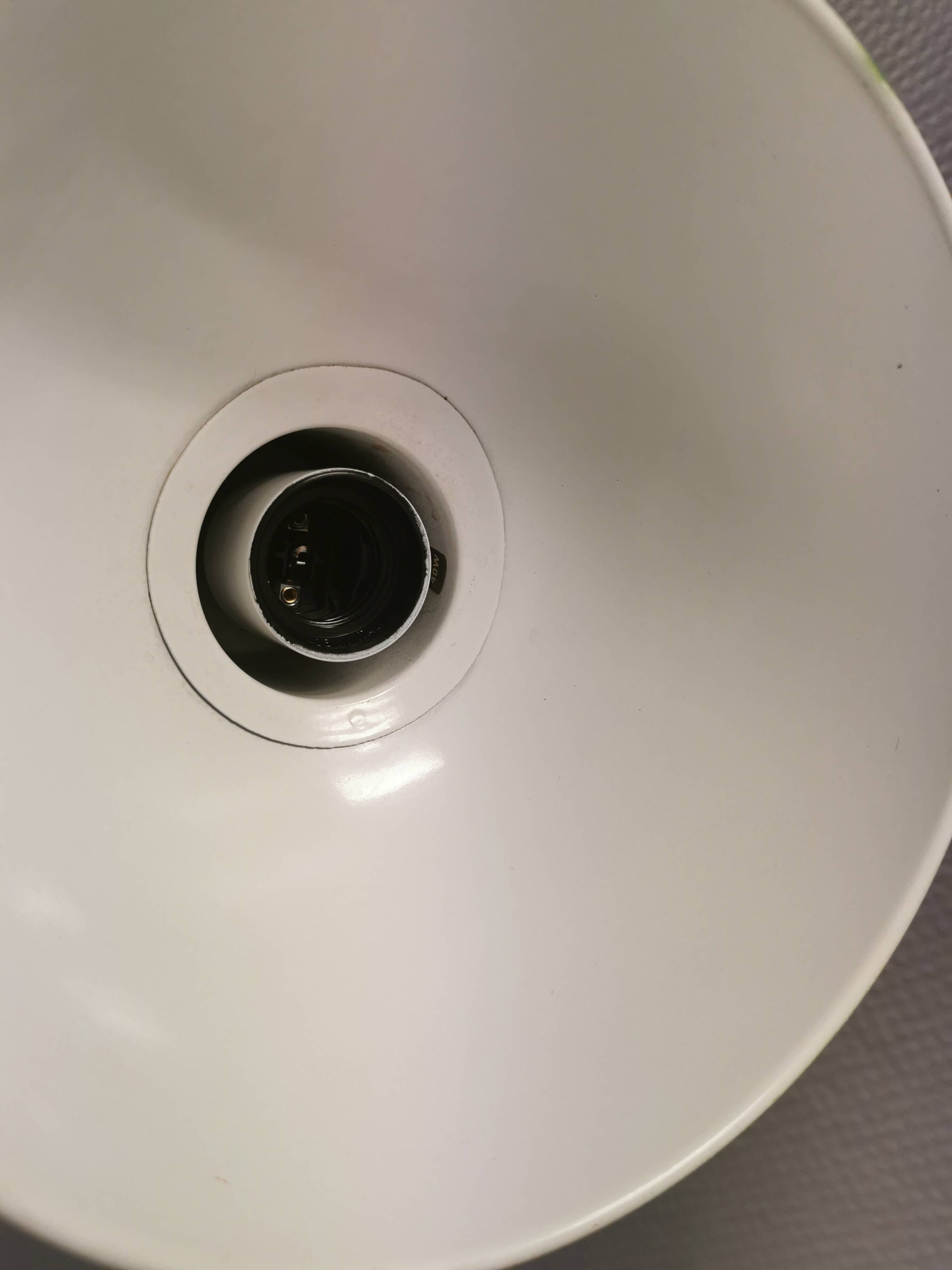 Mini bunker hanging lamp designed by Jo Hammerborg for Fog & Mørup 1974.