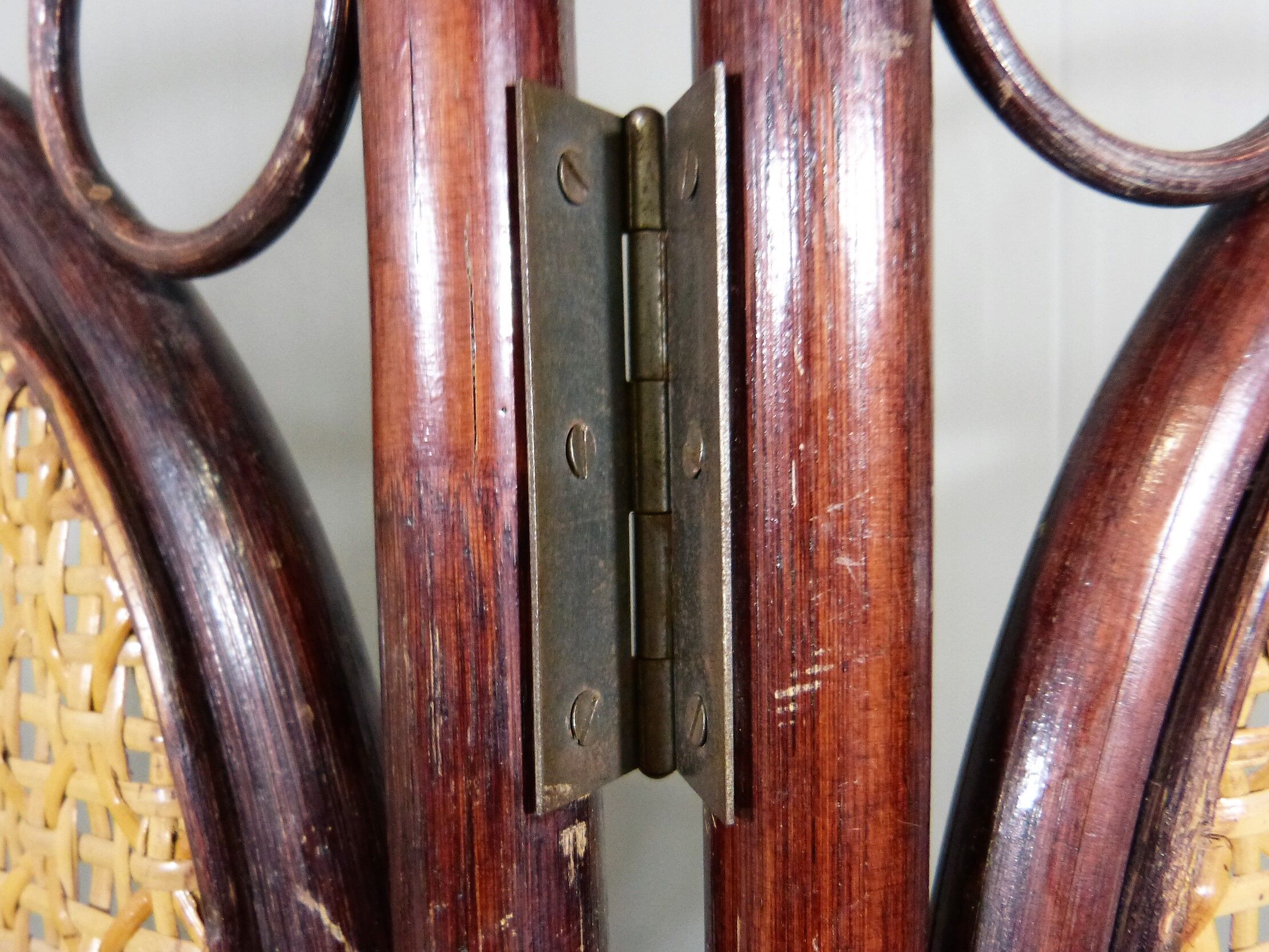 Rattan & wicker folding screen - room divider, 1930’s