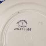 Terre de Fer Badonviller Chanzelles Blue model soup plates